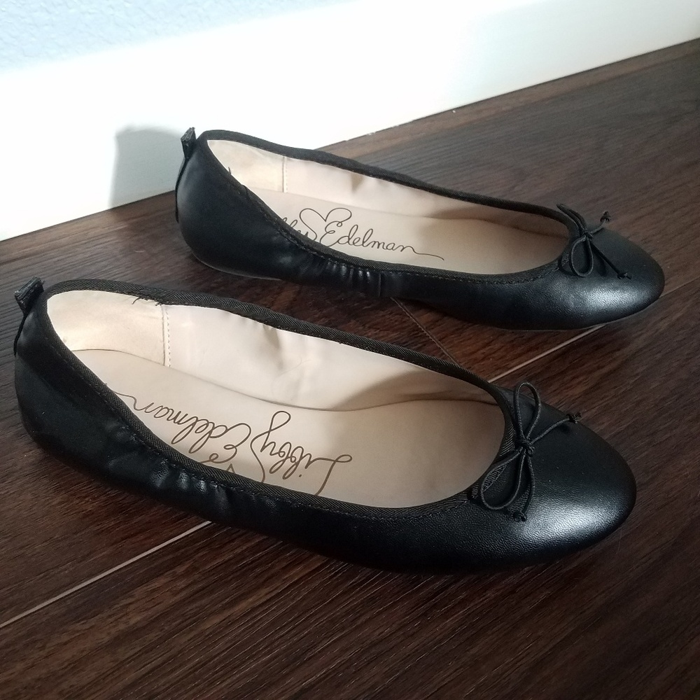 Ballet Flats in Faux Leather